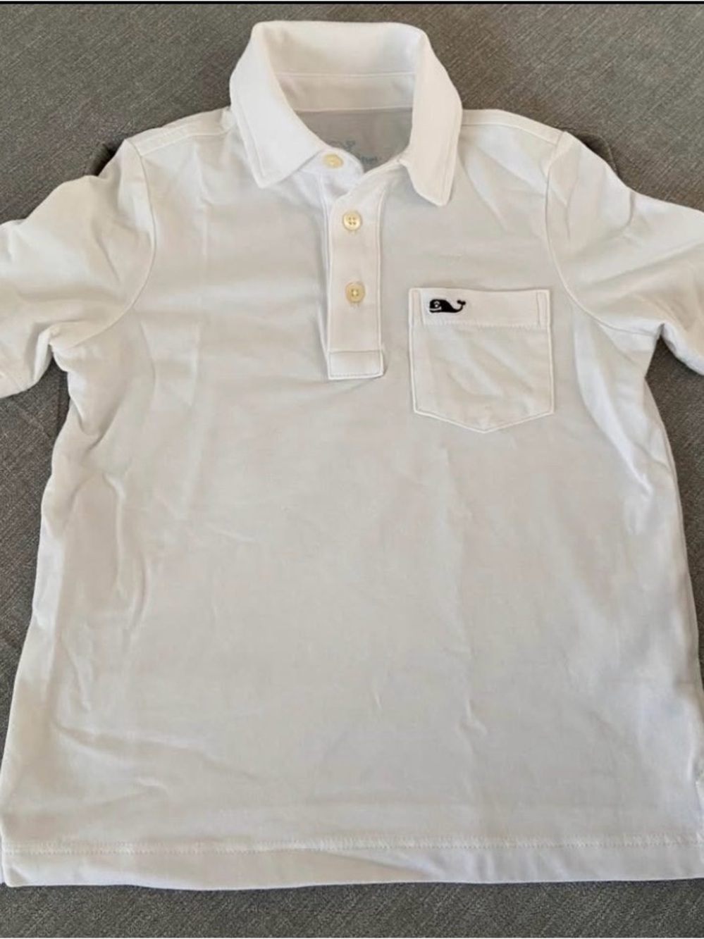 Vineyard Vines Edgartown White Polo 3T